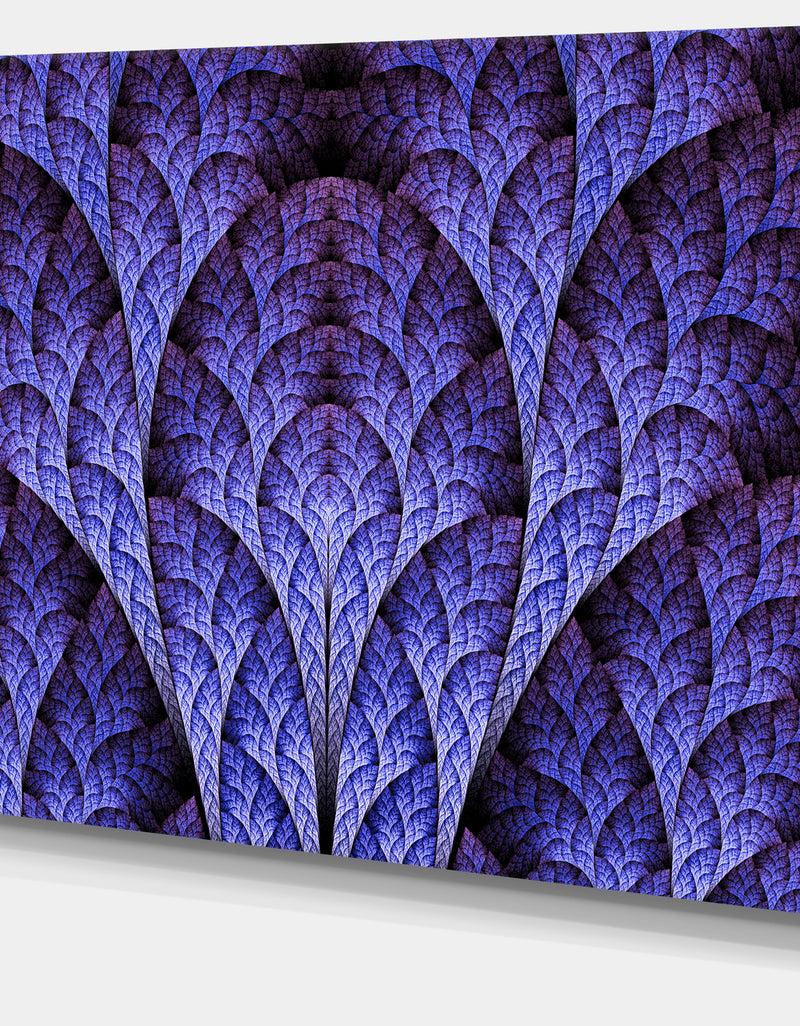 DesignQ Exotic Purple Biological Organism - Abstract Art On Canvas