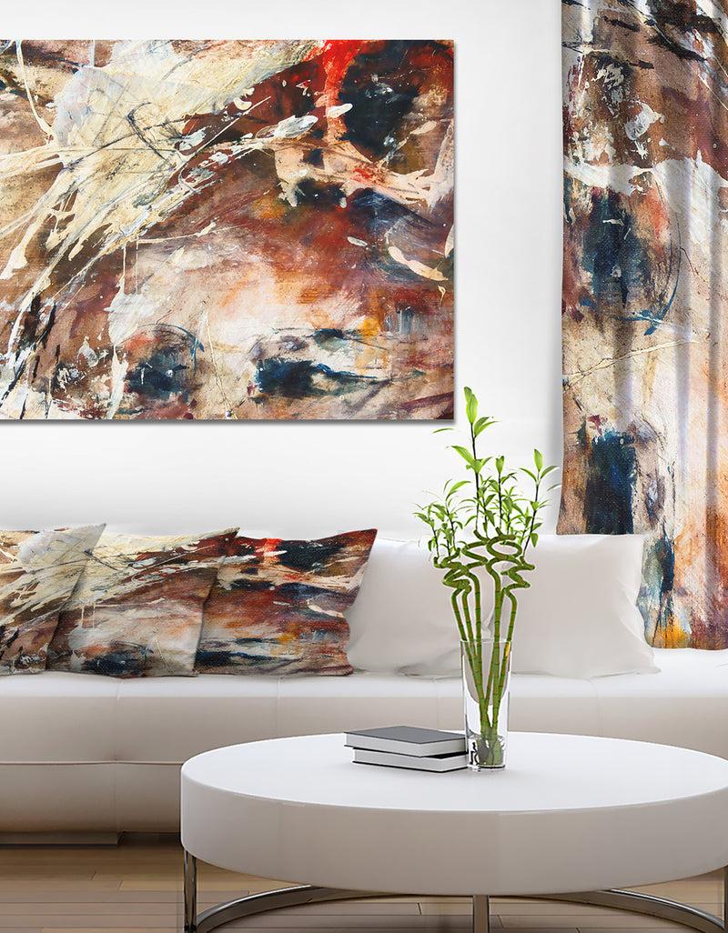 DesignQ Eye abstract art - Contemporary Painting Print on Wrapped Canvas