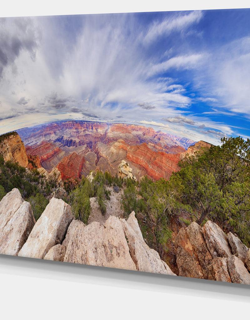DesignQ Eye Looking At The Grand Canyon - Landscape Art Canvas Print