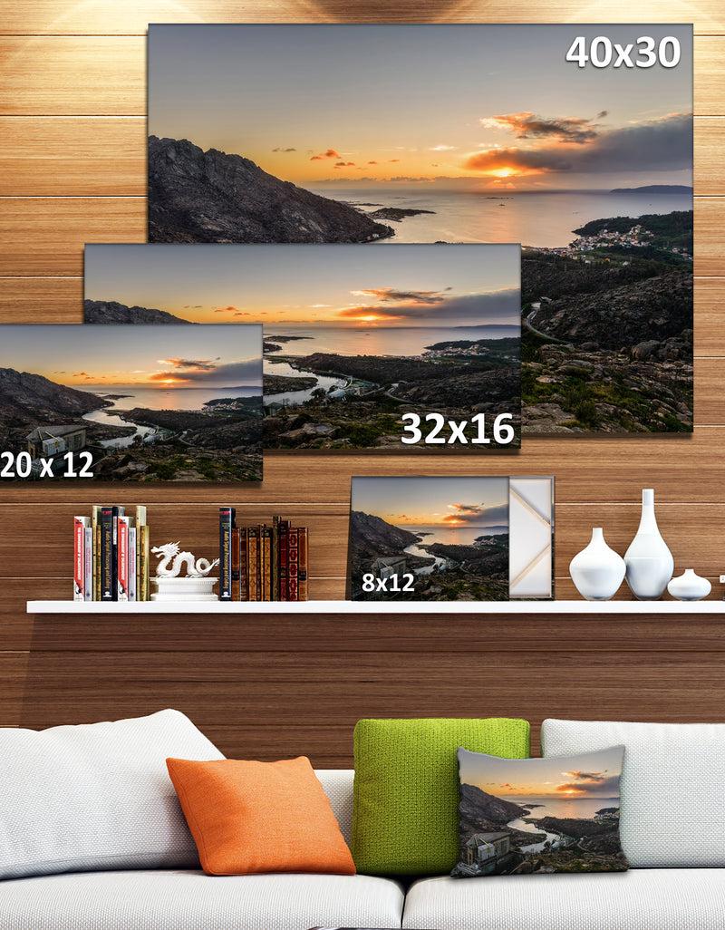 DesignQ Ezaro Panorama Galicia Spain - Landscape Wall Artwork