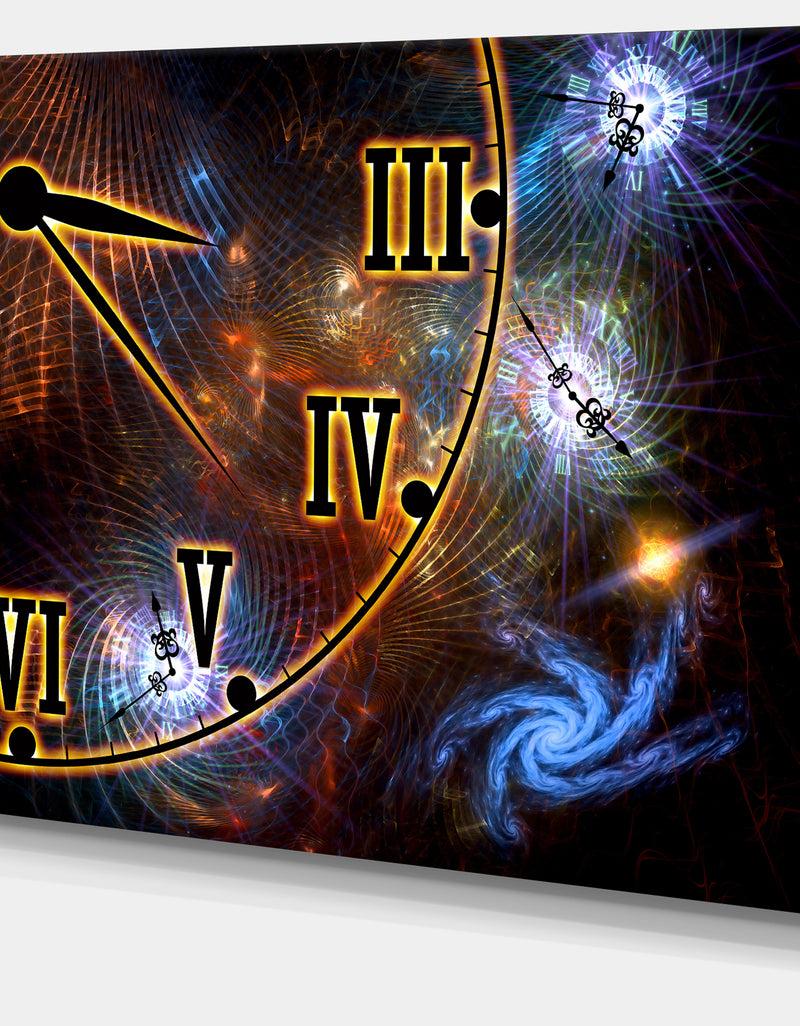 DesignQ Fabric Of Space And Time - Digital Canvas Art Print