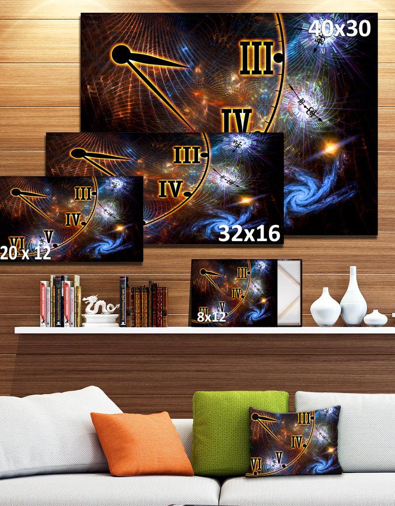 DesignQ Fabric Of Space And Time - Digital Canvas Art Print