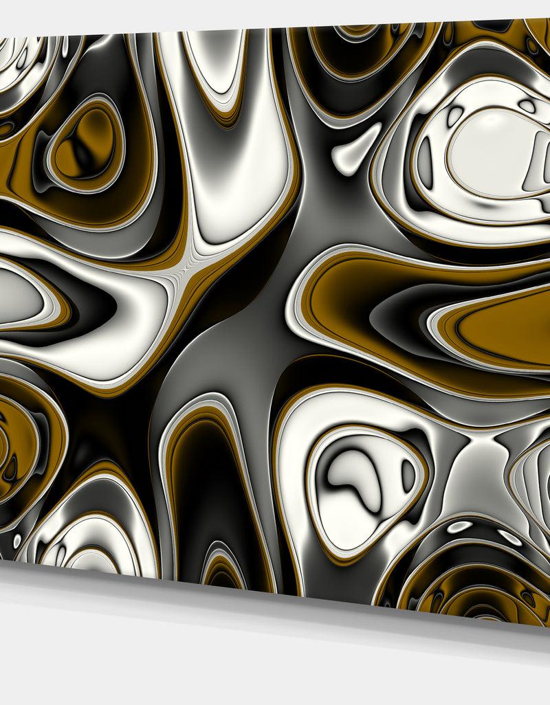 DesignQ Fantastic Fractal Abstract Pattern - Large Abstract Canvas Artwork