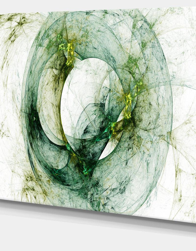 DesignQ Far Spherical Galaxy Brown - Abstract Digital Art Canvas Print