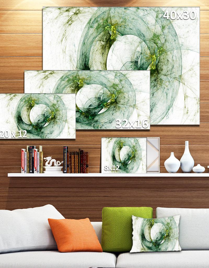 DesignQ Far Spherical Galaxy Brown - Abstract Digital Art Canvas Print