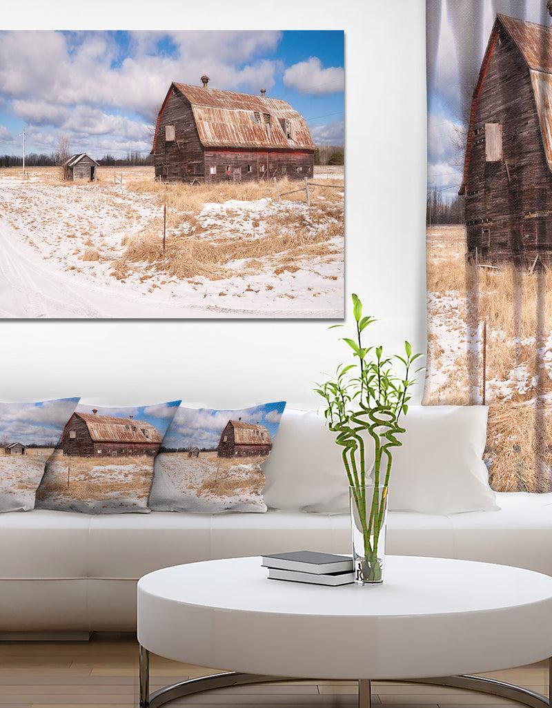 DesignQ Farm Field Barn Ranch - Landscape Wall Artwork