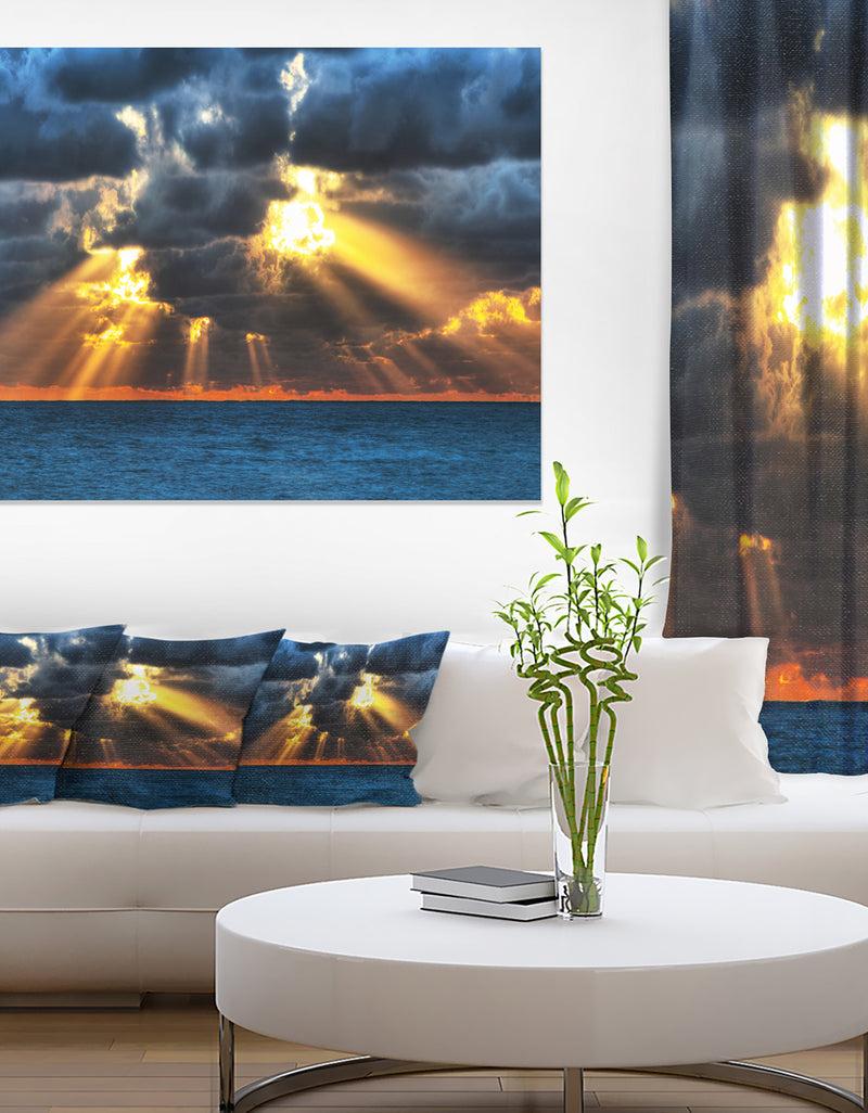 DesignQ Fight Between Dark And Light - Landscape Artwork Canvas