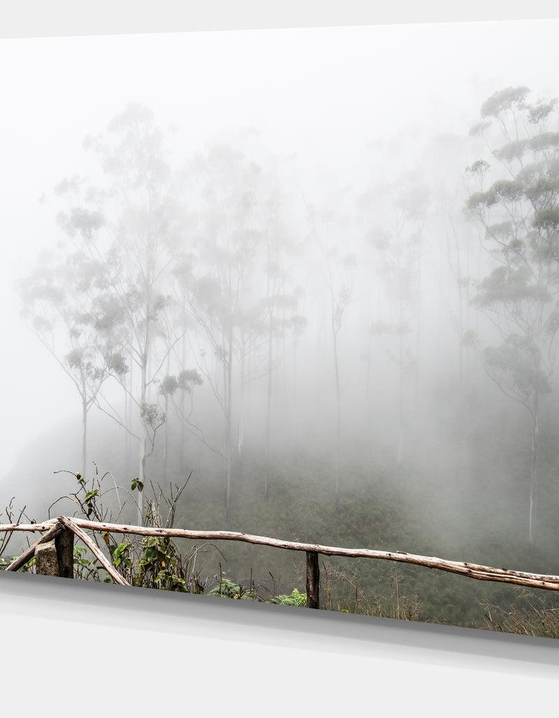 DesignQ Fogs On Western Ghats Hills - Landscape Wall Artwork