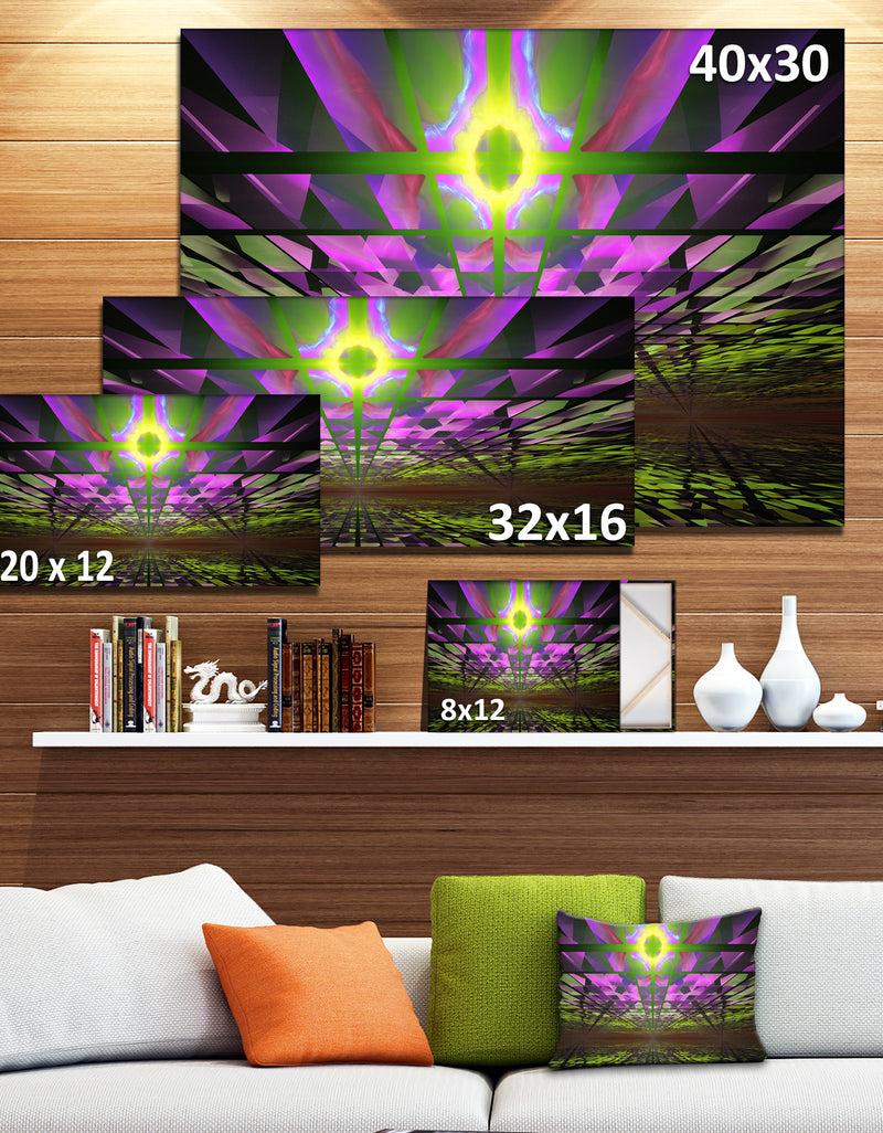 DesignQ Fractal Cosmic Apocalypse - Abstract Art On Canvas
