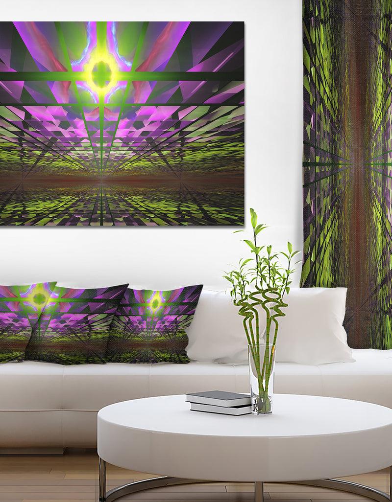 DesignQ Fractal Cosmic Apocalypse - Abstract Art On Canvas