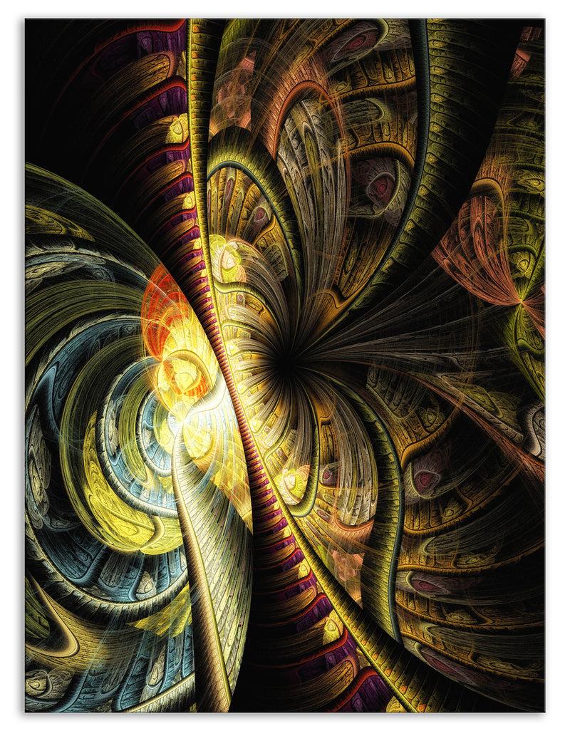 DesignQ Fractal Illustration - Abstract Digital Canvas Art Print