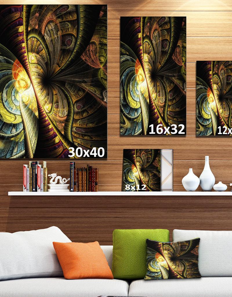 DesignQ Fractal Illustration - Abstract Digital Canvas Art Print