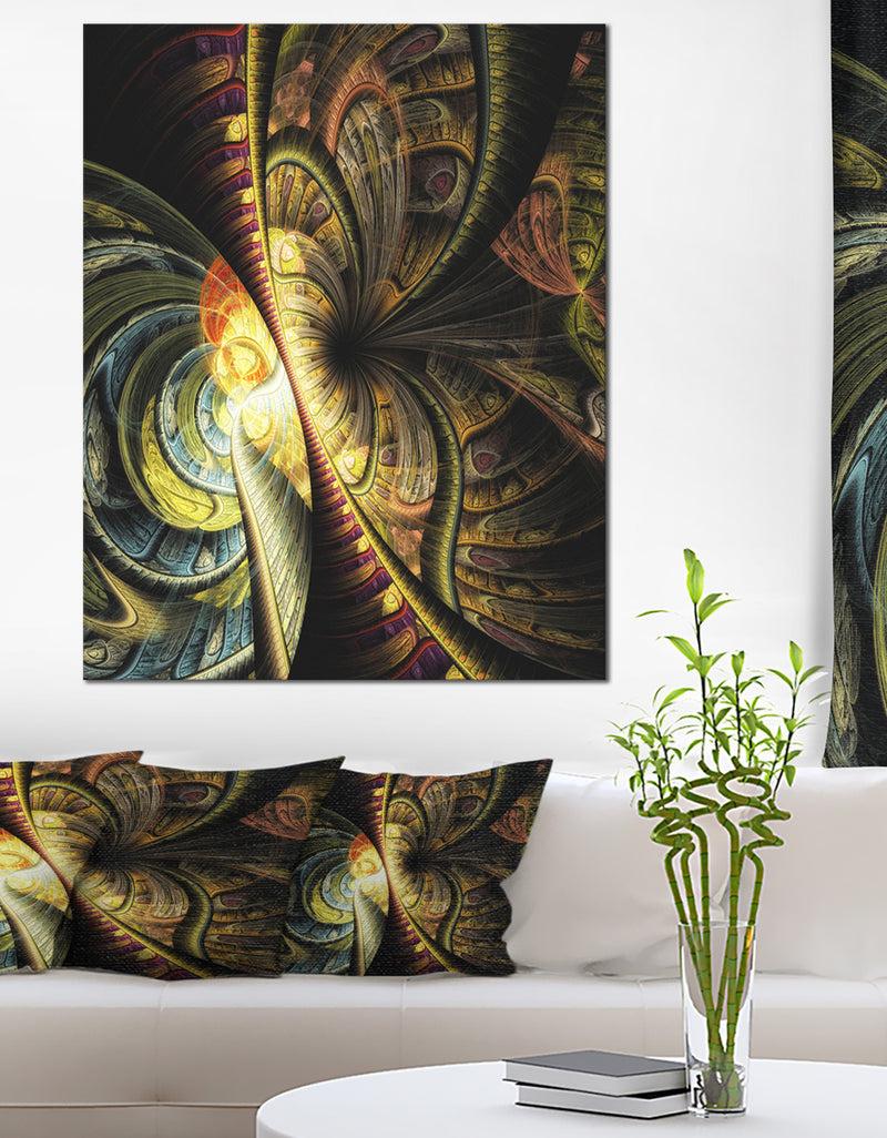 DesignQ Fractal Illustration - Abstract Digital Canvas Art Print