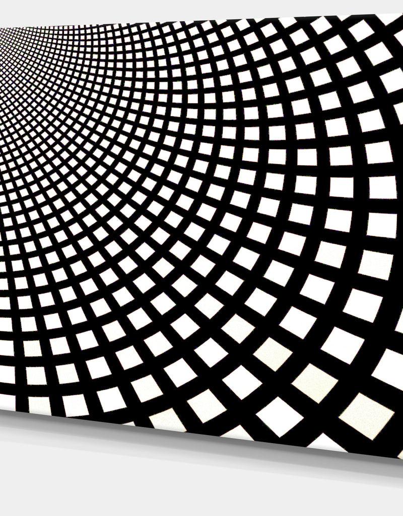 DesignQ Fractal Square Pixel Mosaic Illustration - Abstract Wall Art Canvas