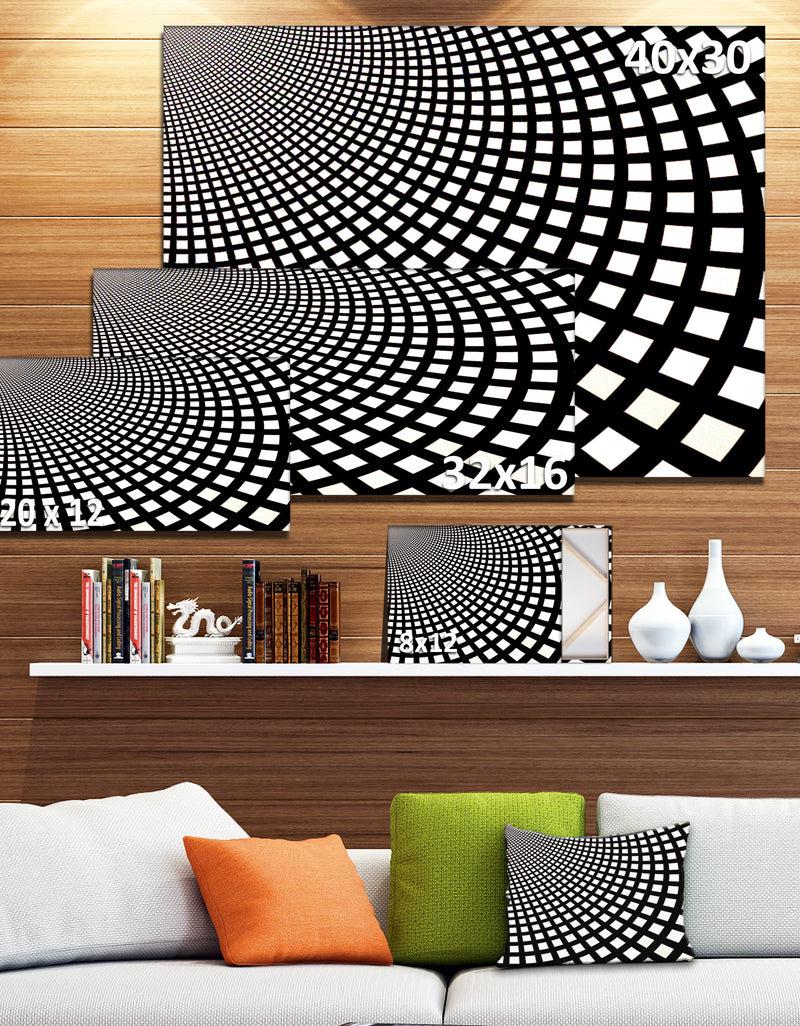 DesignQ Fractal Square Pixel Mosaic Illustration - Abstract Wall Art Canvas