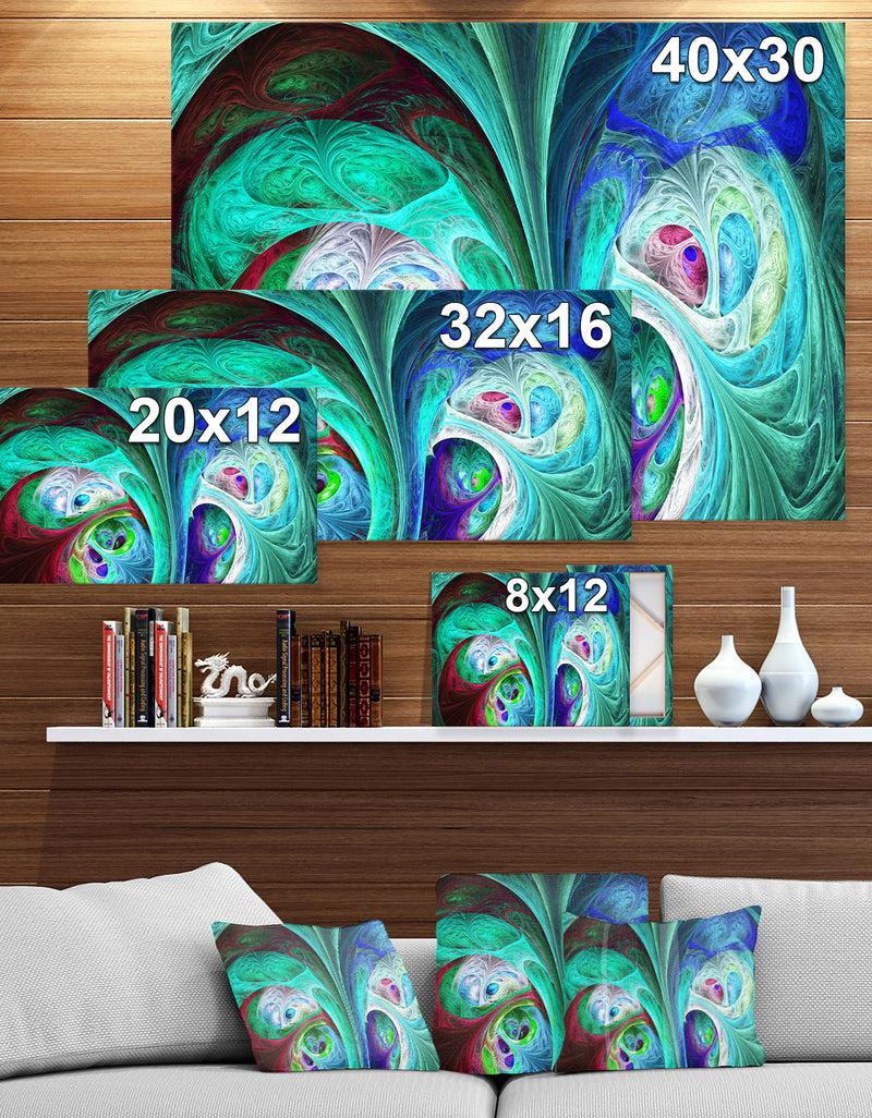 DesignQ Froty Flowers Dgital Art Work - Digital Art On Wrapped Canvas