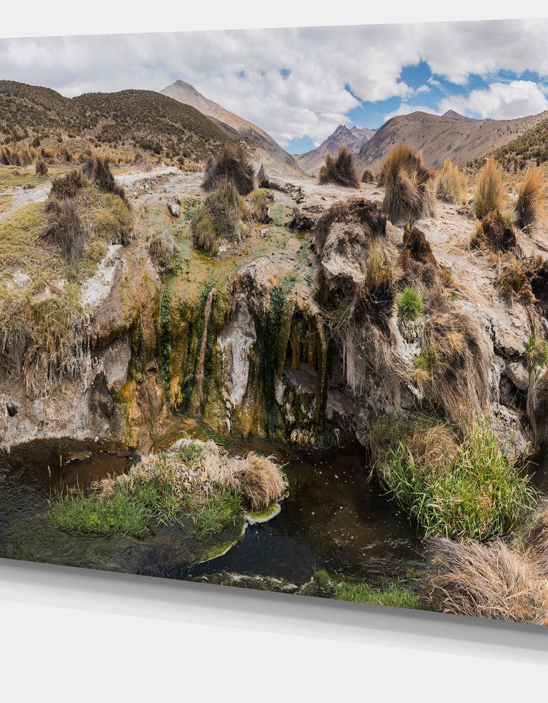 DesignQ Fumaroles Altipano Geothermal Area - Landscape Print Wall Artwork