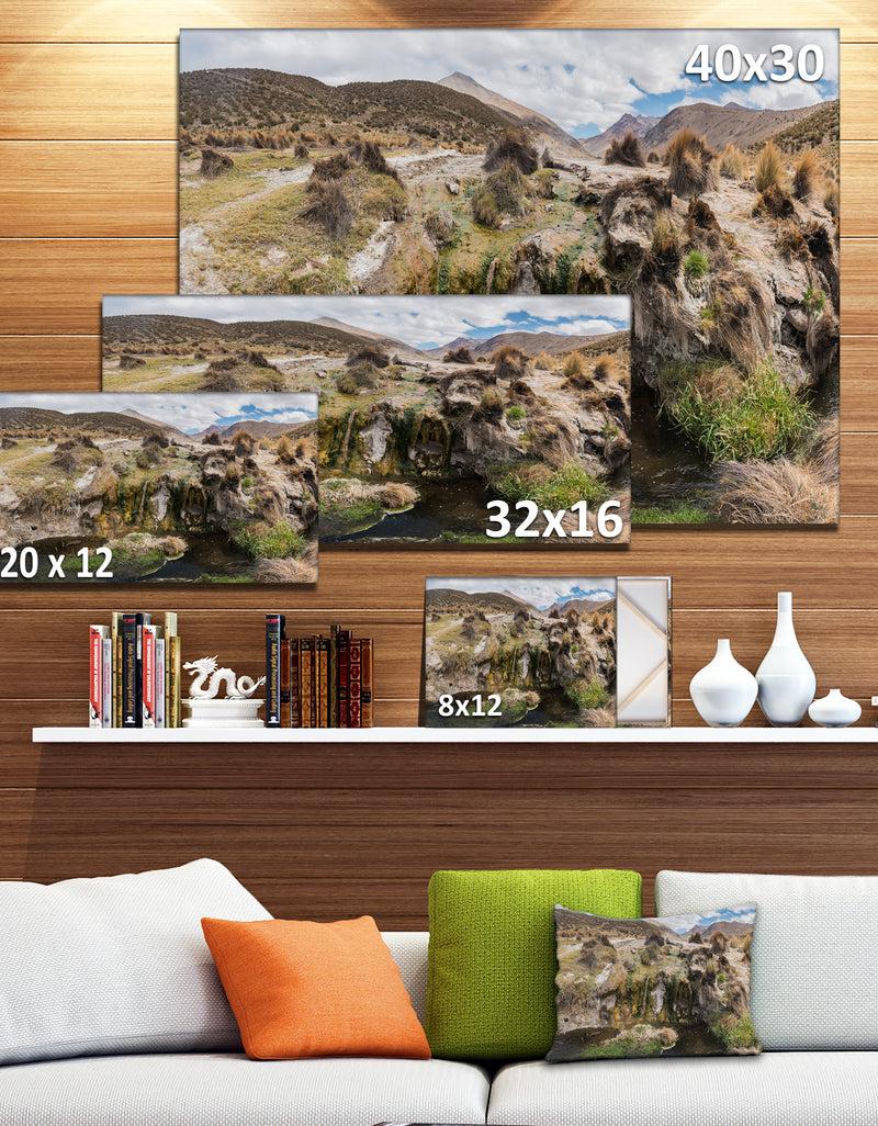 DesignQ Fumaroles Altipano Geothermal Area - Landscape Print Wall Artwork