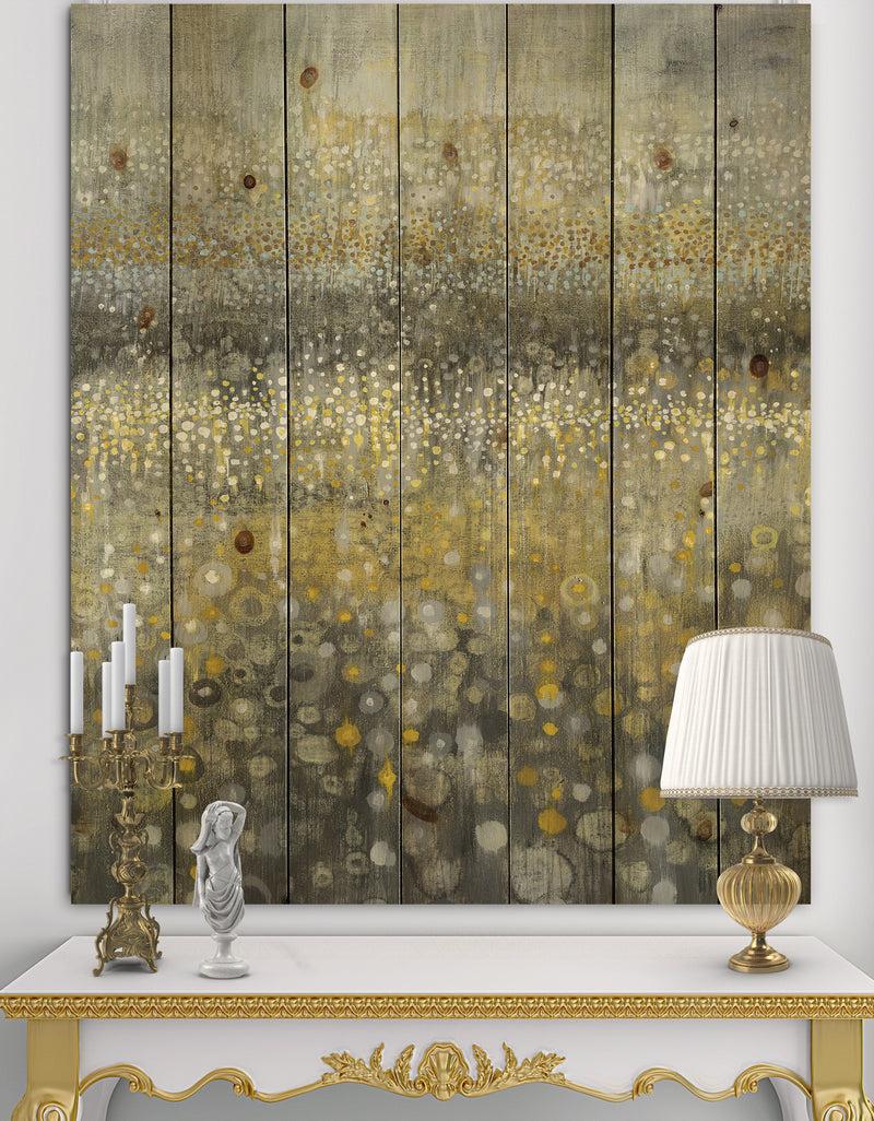 DesignQ Galm Abstract III - Transitional Print on Natural Pine Wood