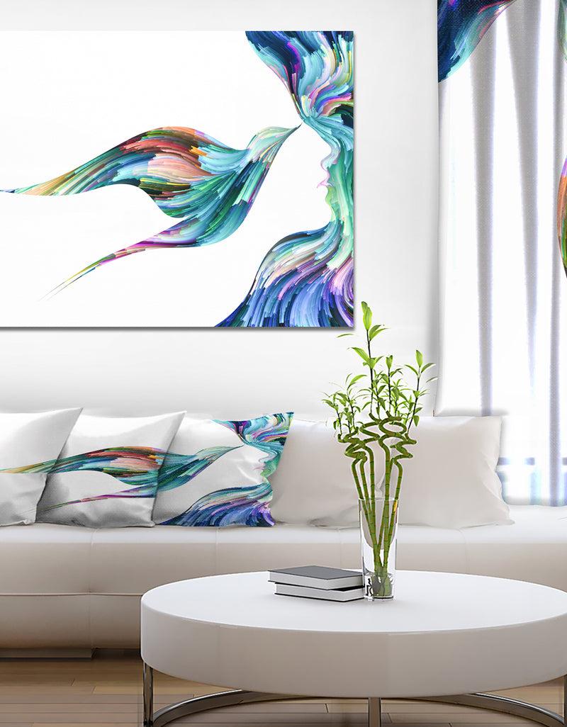 DesignQ Game Of Imagination - Contemporary Art On Wrapped Canvas