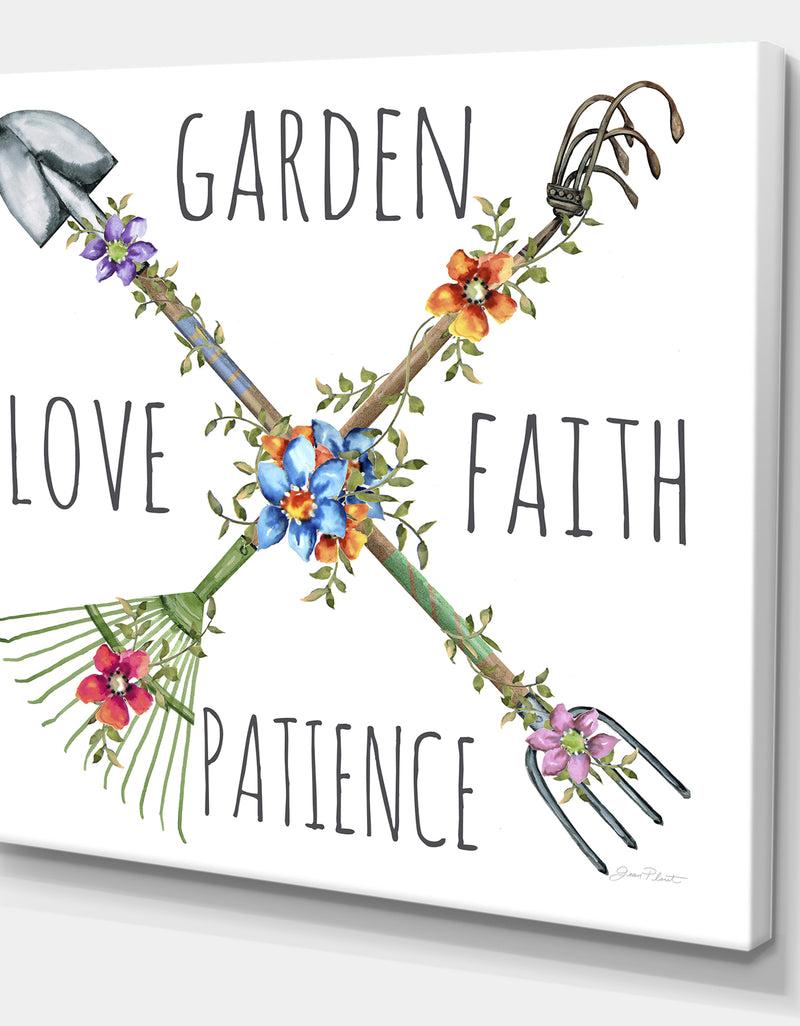 DesignQ Garden Inspiration-B - Cottage Canvas Wall Art