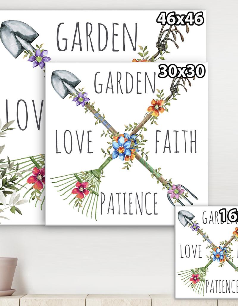 DesignQ Garden Inspiration-B - Cottage Canvas Wall Art