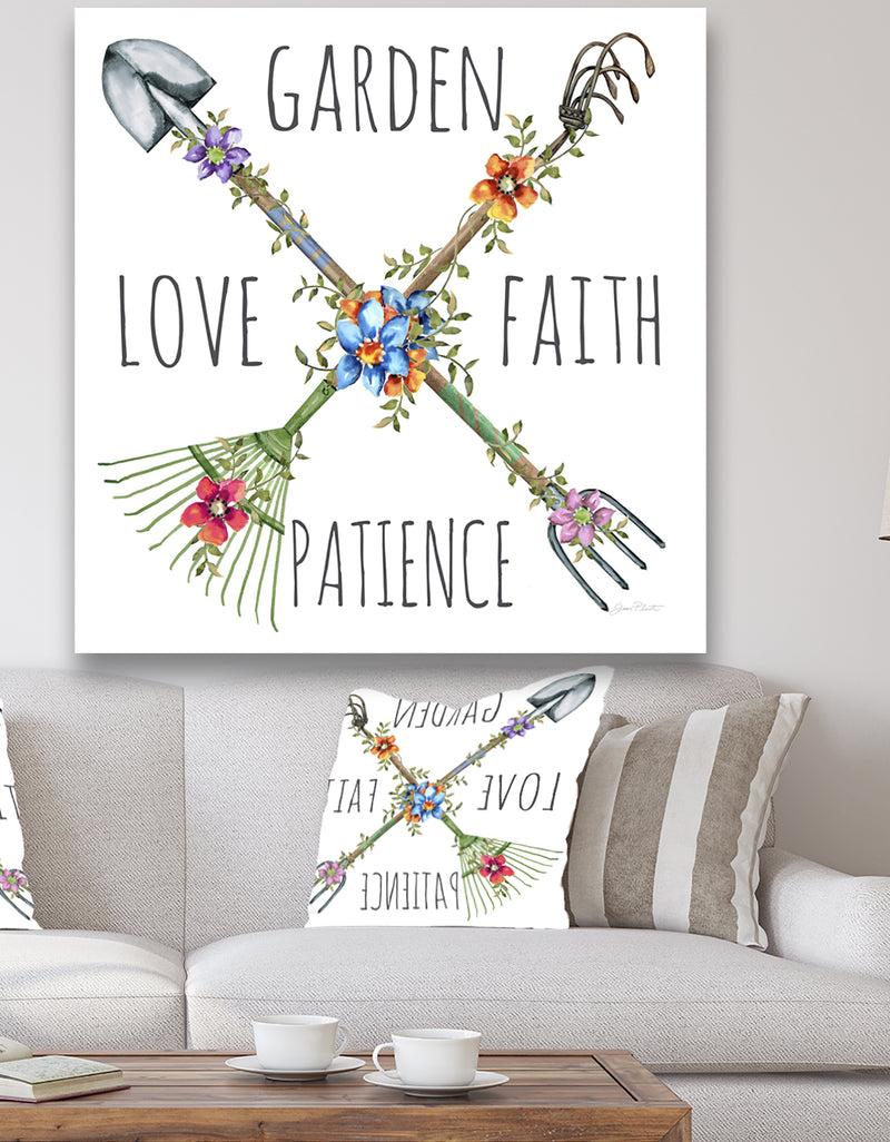 DesignQ Garden Inspiration-B - Cottage Canvas Wall Art