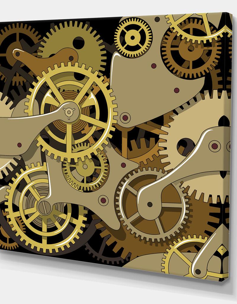 DesignQ Gear Mecanics - Modern & Contemporary Canvas Artwork
