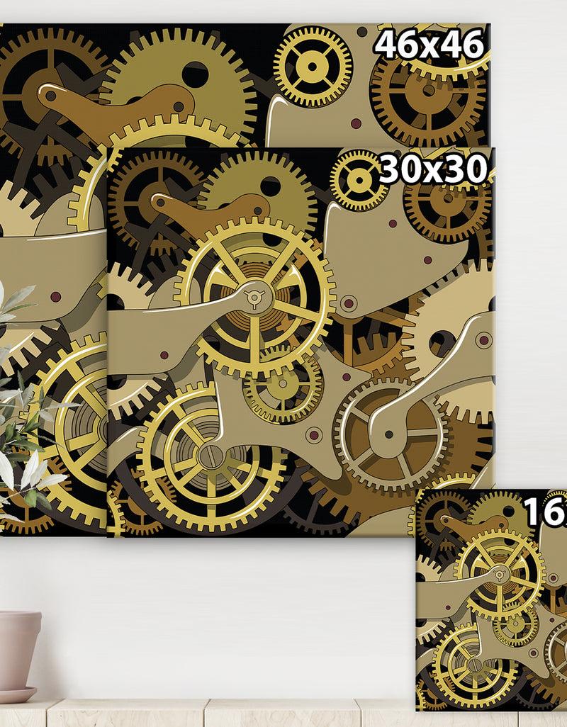 DesignQ Gear Mecanics - Modern & Contemporary Canvas Artwork