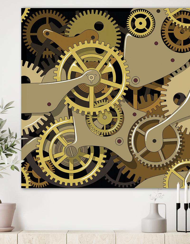 DesignQ Gear Mecanics - Modern & Contemporary Canvas Artwork