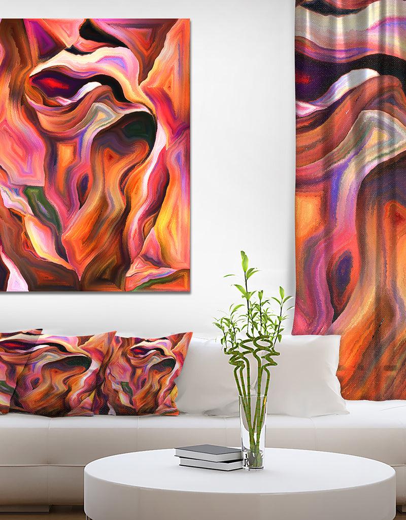 DesignQ Geometry Paint - Digital Art On Wrapped Canvas