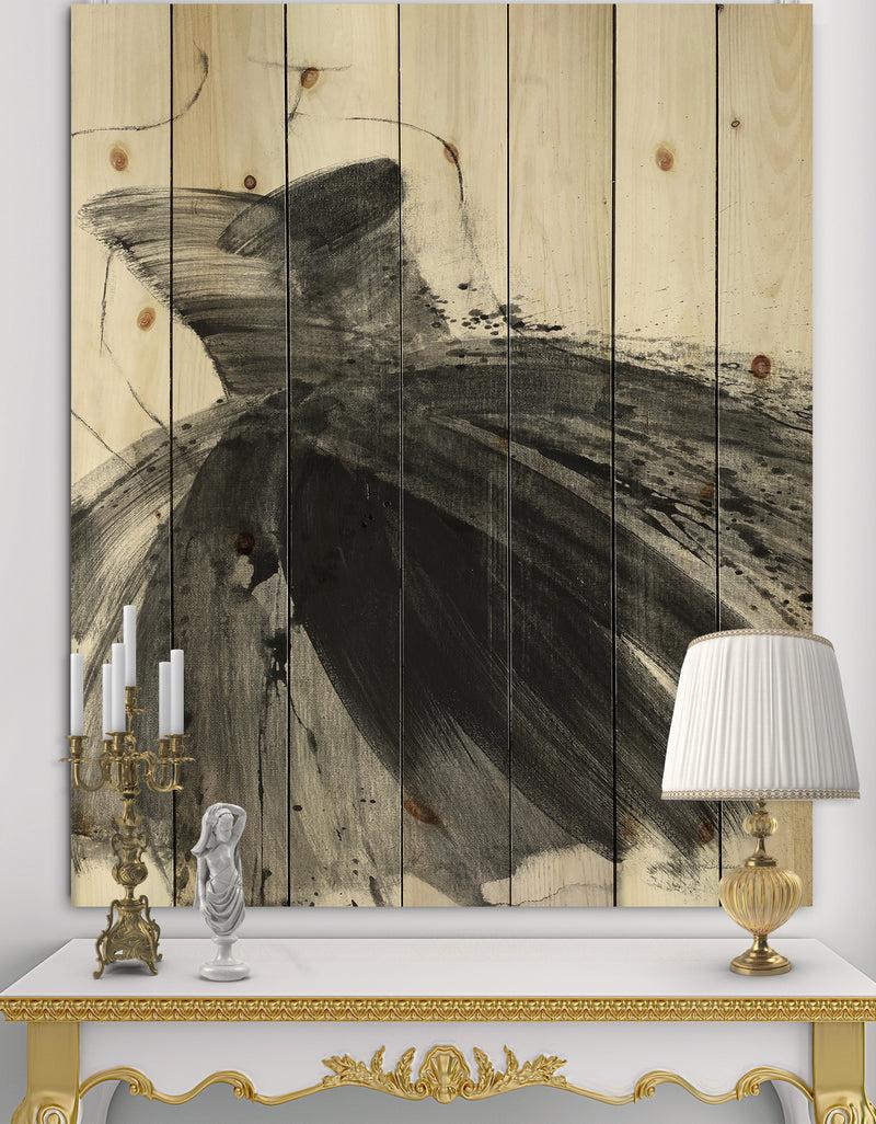 DesignQ Glam and Fashion Feminine III - Fashion Figures Print on Natural Pine Wood