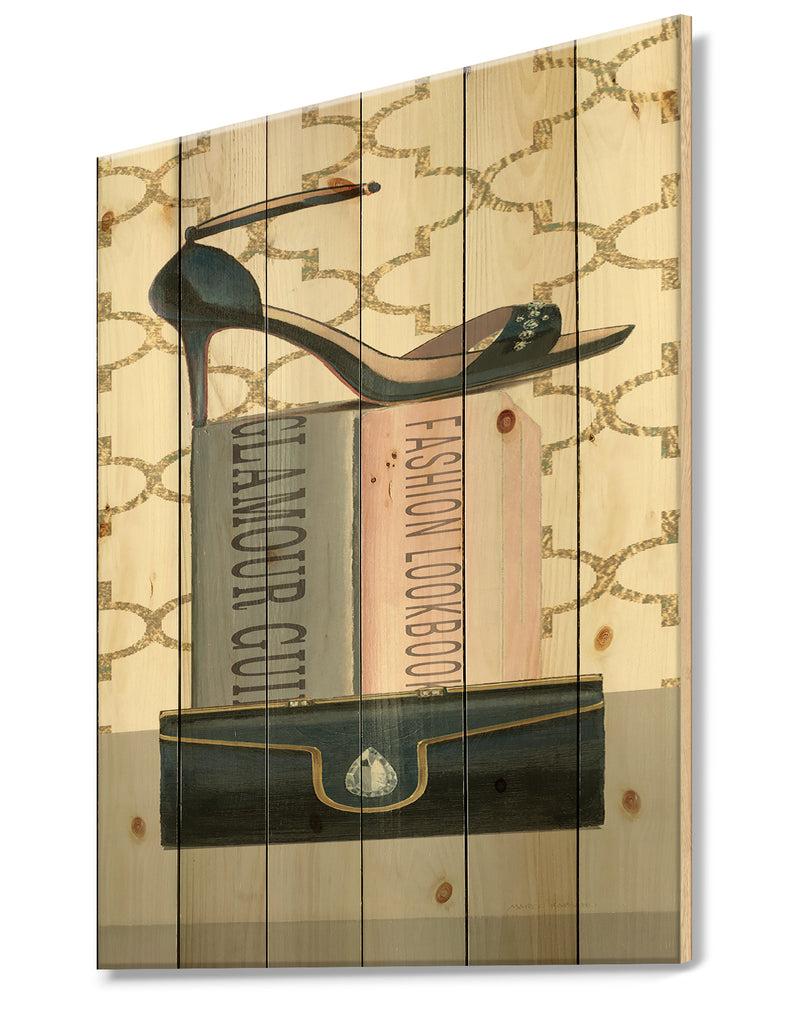 DesignQ Glam Fashion High Heels VIII - Fashion Print On Natural Pine Wood