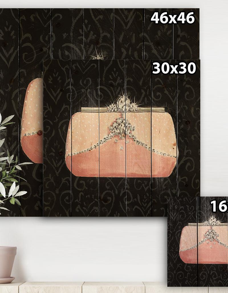 DesignQ Glam & Fashion Parfum Boudoir II - Posh & Luxe Print On Natural Pine Wood