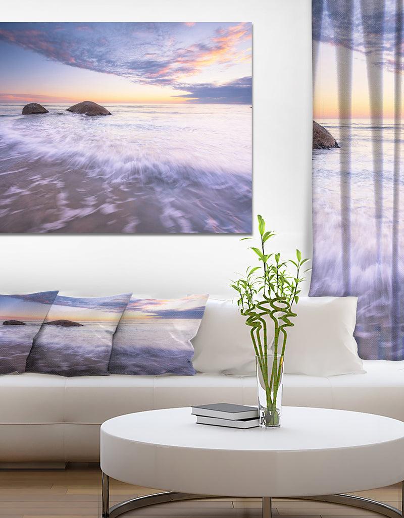DesignQ Glorious Seas - Landscapes Sea & Shore Photographic On Wrapped Canvas