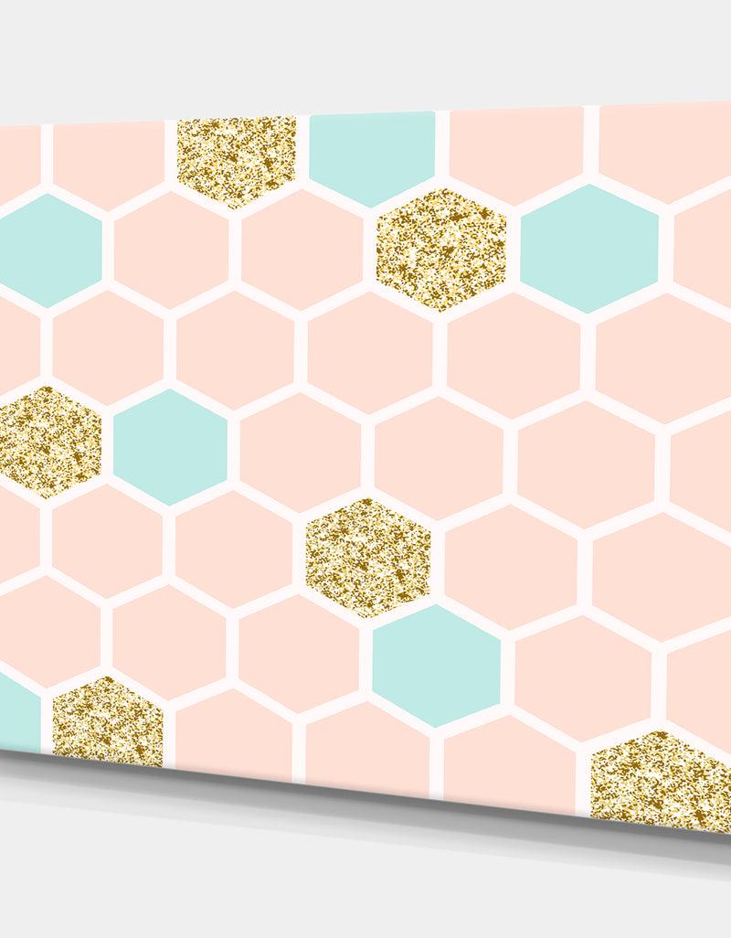 DesignQ Gold Chic Background Vector Design Element - Modern Canvas Wall Art