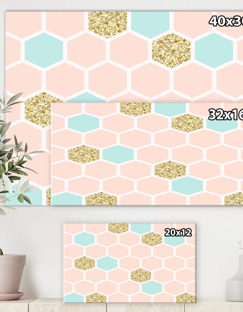 DesignQ Gold Chic Background Vector Design Element - Modern Canvas Wall Art