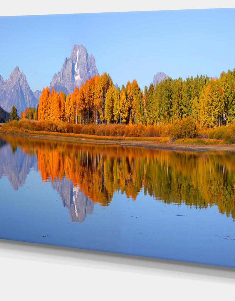 DesignQ Grand Tetons Panorama - Landscape Wall Artwork