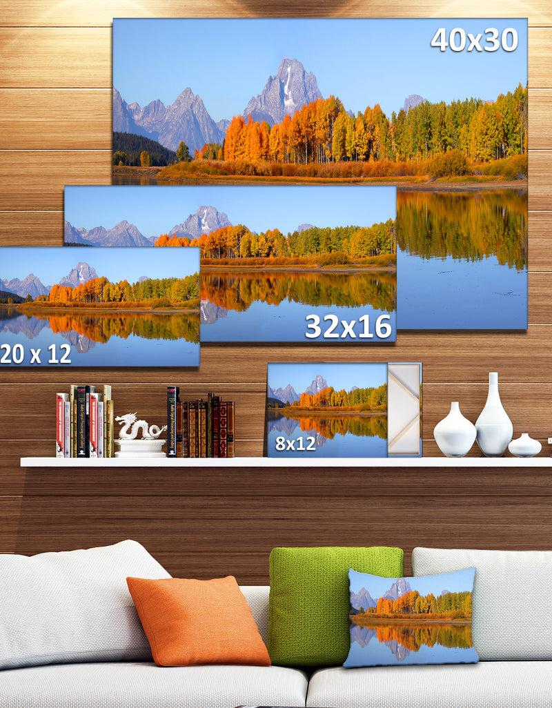 DesignQ Grand Tetons Panorama - Landscape Wall Artwork