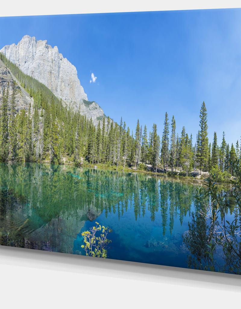 DesignQ Grassi Lake Canmore Alberta Canada - Large Landscape Canvas Art Print