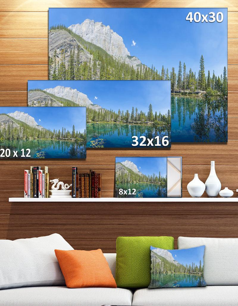 DesignQ Grassi Lake Canmore Alberta Canada - Large Landscape Canvas Art Print