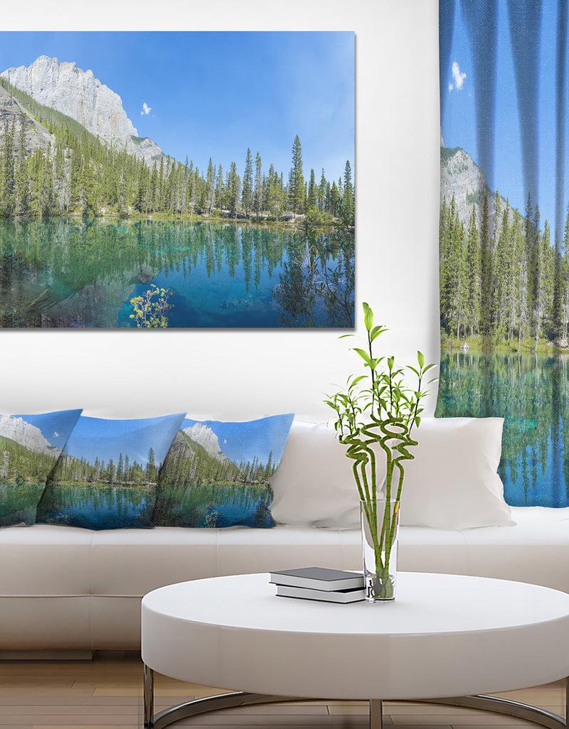 DesignQ Grassi Lake Canmore Alberta Canada - Large Landscape Canvas Art Print