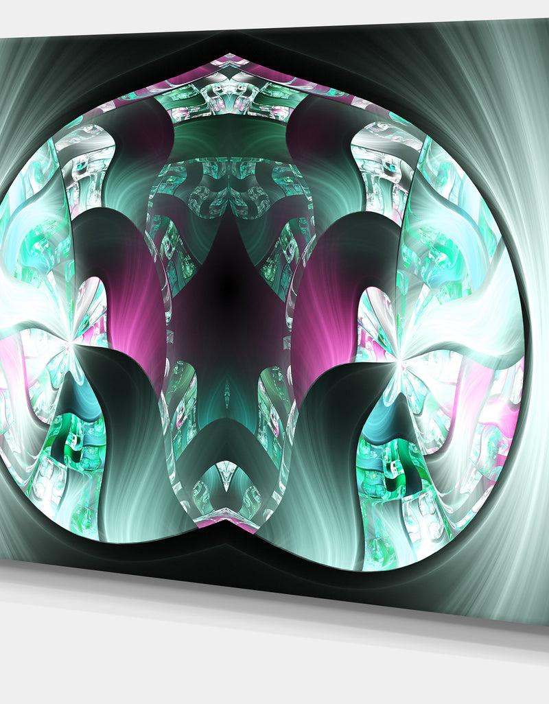 DesignQ Grey Capsule In Plasma - Abstract Artwork On Canvas