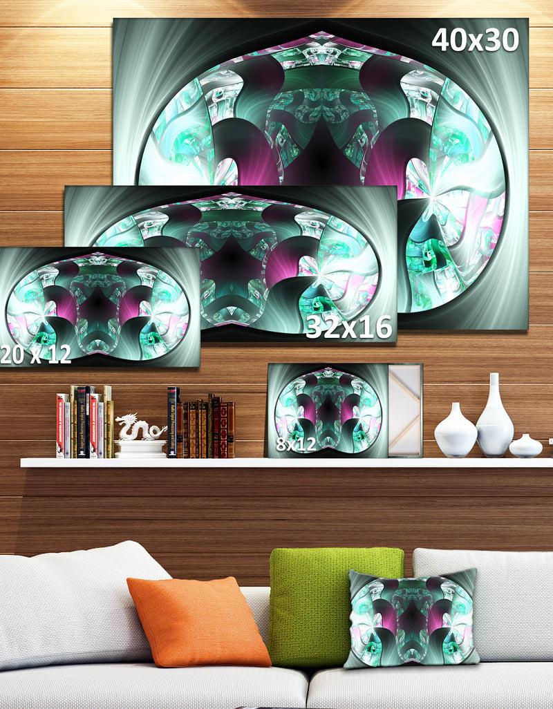 DesignQ Grey Capsule In Plasma - Abstract Artwork On Canvas