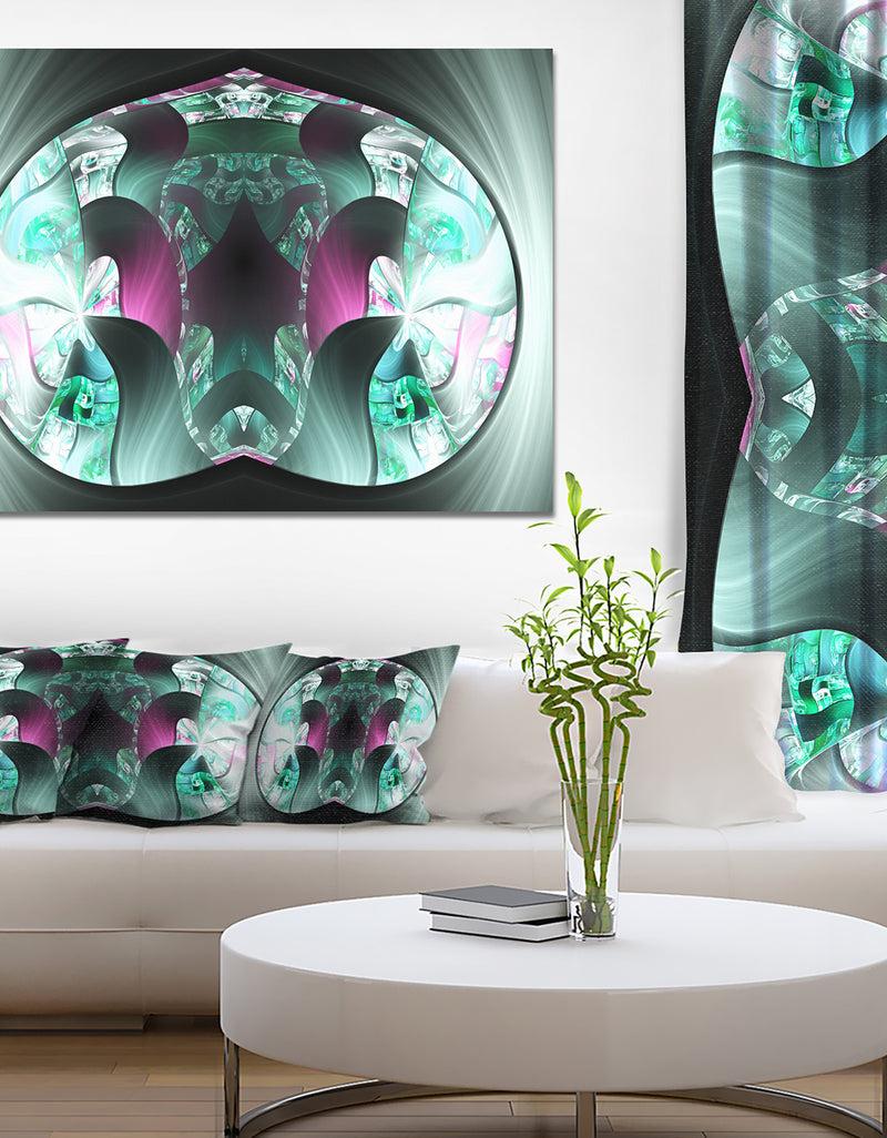 DesignQ Grey Capsule In Plasma - Abstract Artwork On Canvas