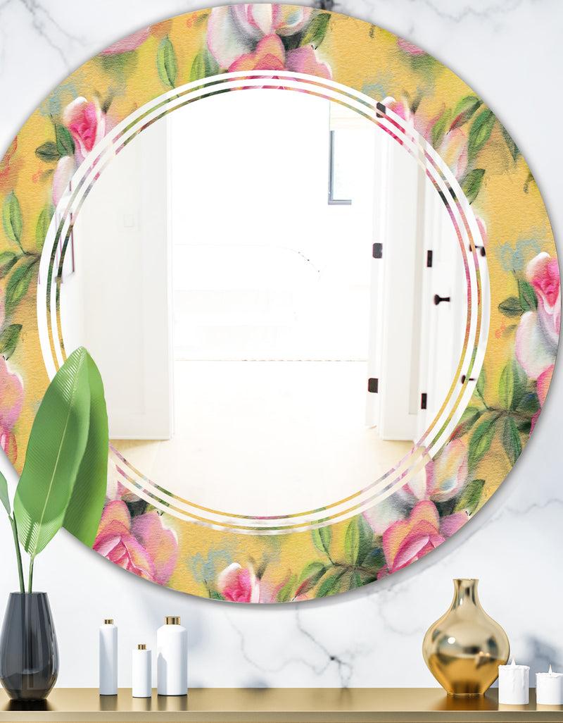 DesignQ Hand - Modern Round or Oval Wall Mirror - Triple C