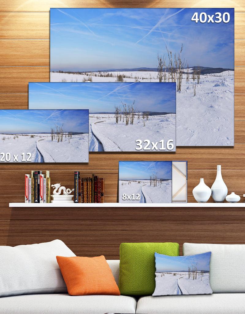 DesignQ Hautes Fagnes In Belgium Panorama - Modern Seashore Canvas Wall Art