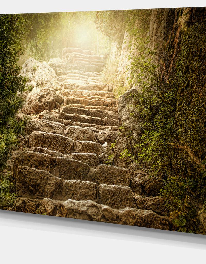 DesignQ Holy Light And Upstairs - Landscape Canvas Wall Artwork