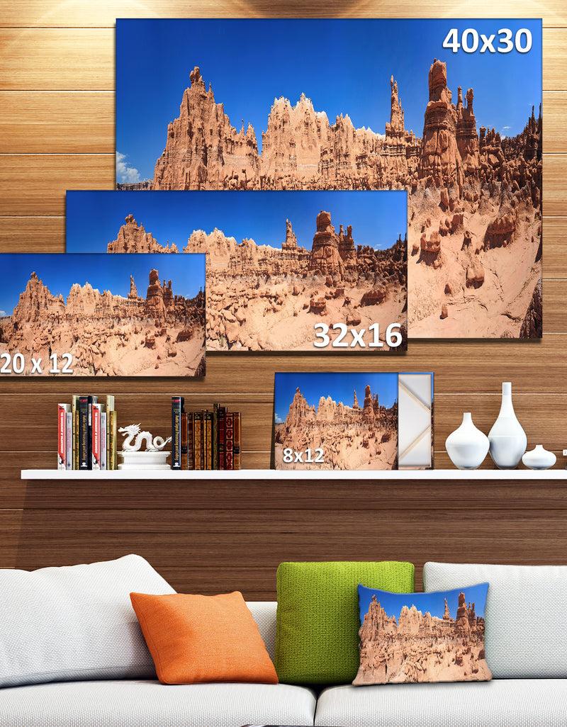 DesignQ Hoodoo Rock Pinnacles In Goblin Valley - Landscape Art Print Canvas