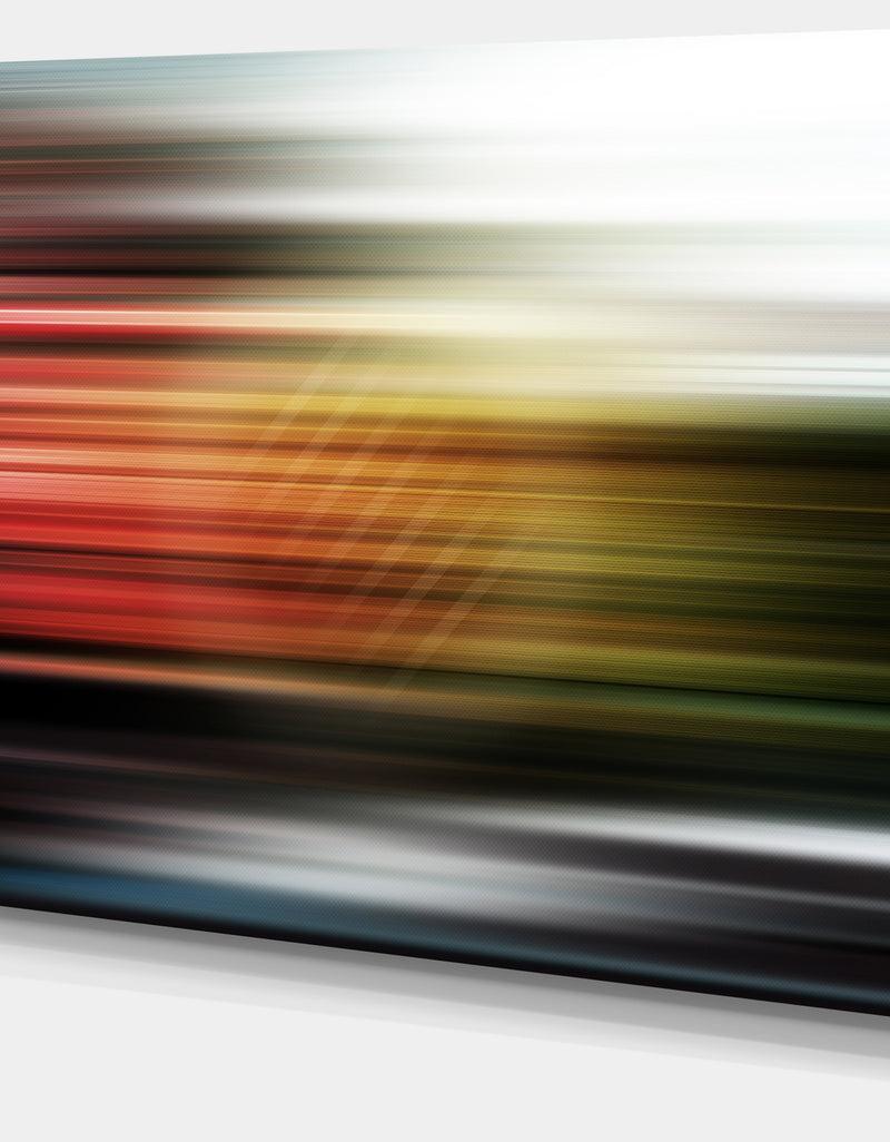 DesignQ Horizontal Lights - Contemporary Art Canvas Print